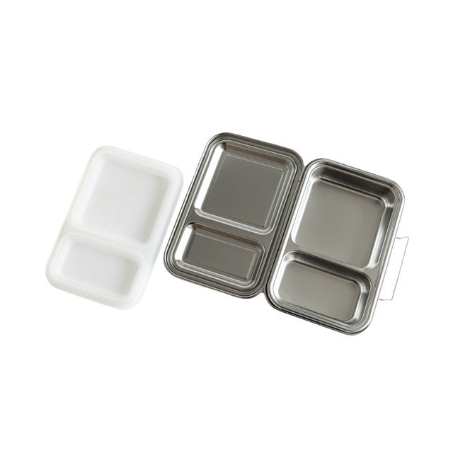 Nestling: Stainless Steel Duo Lunchbox