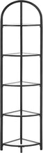 Load image into Gallery viewer, Vasagle Corner 5 Tier Tempered Glass Shelf - Black