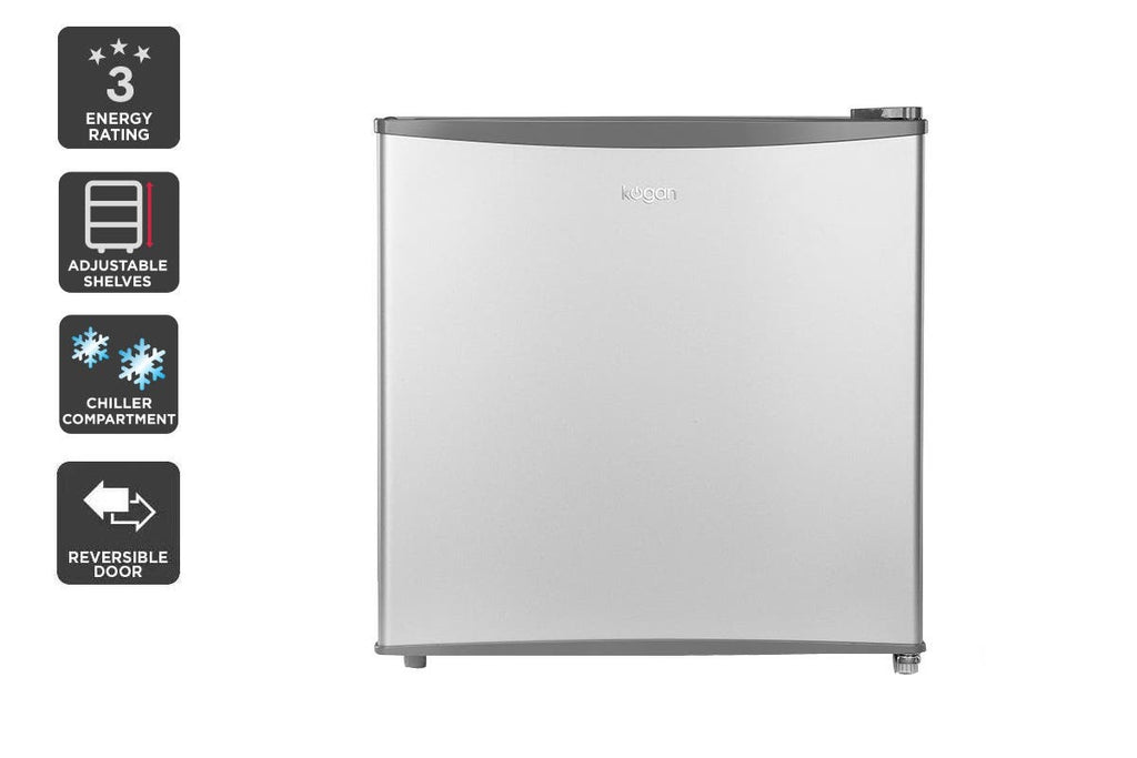 Kogan 43L Bar Fridge (Silver)