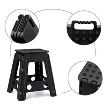 Load image into Gallery viewer, COMFEYA Household Stackable Space-Saving Stool - Black