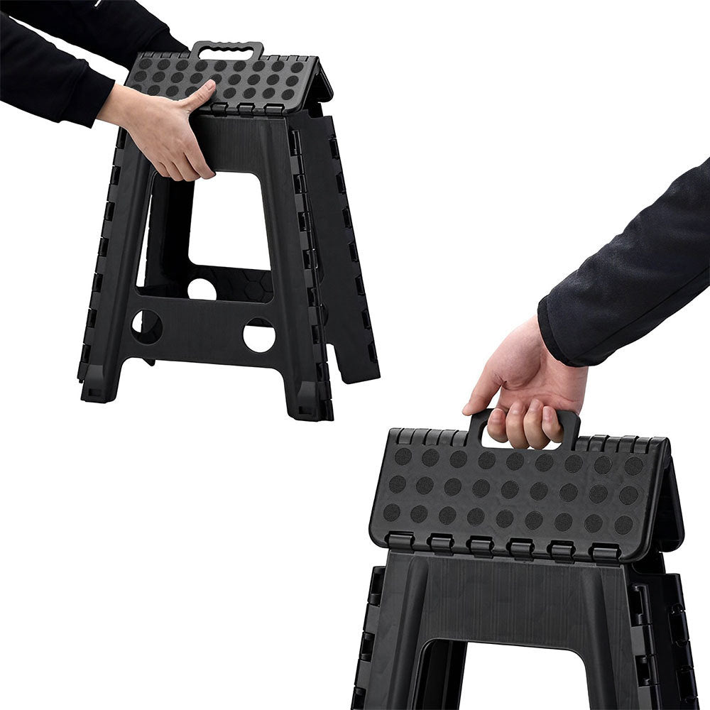 COMFEYA Household Stackable Space-Saving Stool - Black