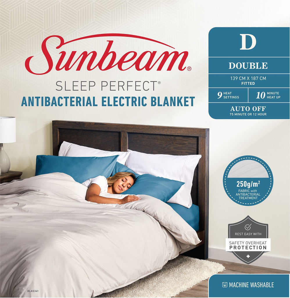 Sunbeam: Sleep Perfect - Antibacterial Electric Blanket (Double)
