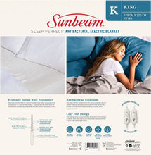 Load image into Gallery viewer, Sunbeam: Sleep Perfect - Antibacterial Electric Blanket (King)