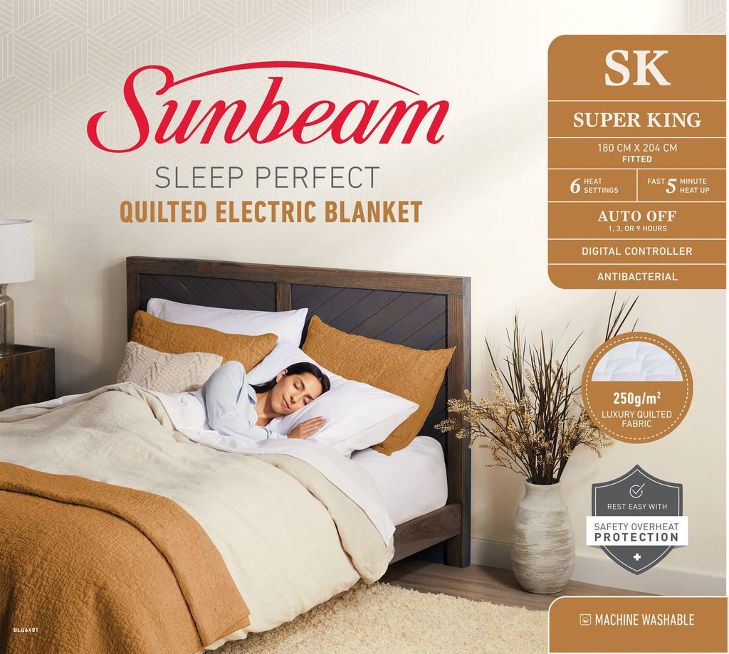 Sunbeam: Sleep Perfect - Quilted Electric Blanket (Super King)