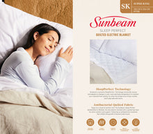 Load image into Gallery viewer, Sunbeam: Sleep Perfect - Quilted Electric Blanket (Super King)