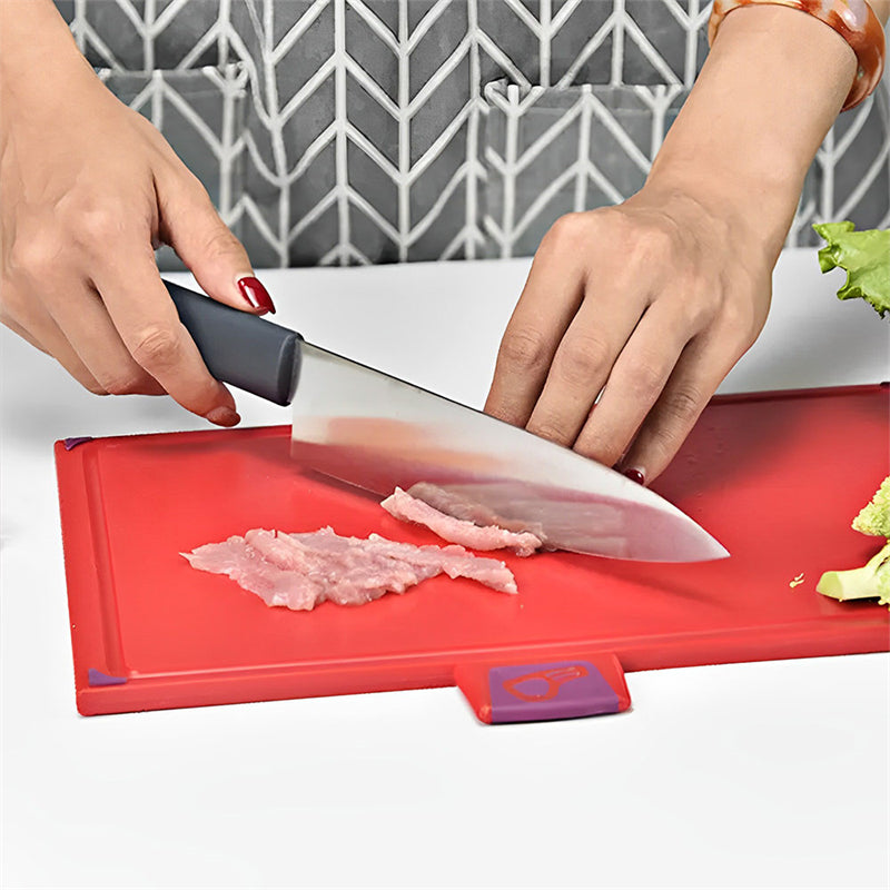 Chopping Board Set with Stand (5 Piece Set)