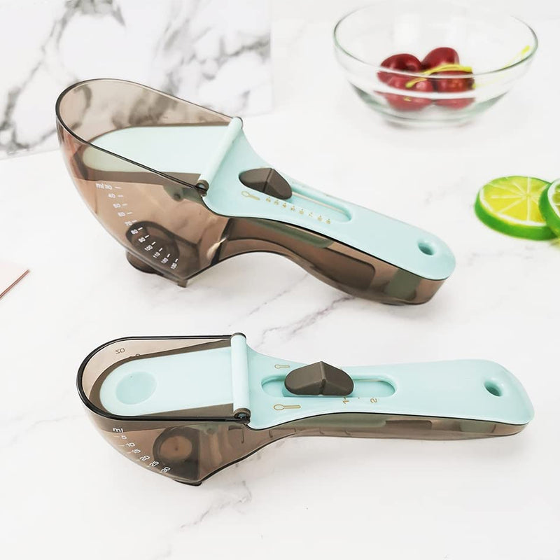 Plastic Adjustable Measuring Spoon Set (Set of 2)