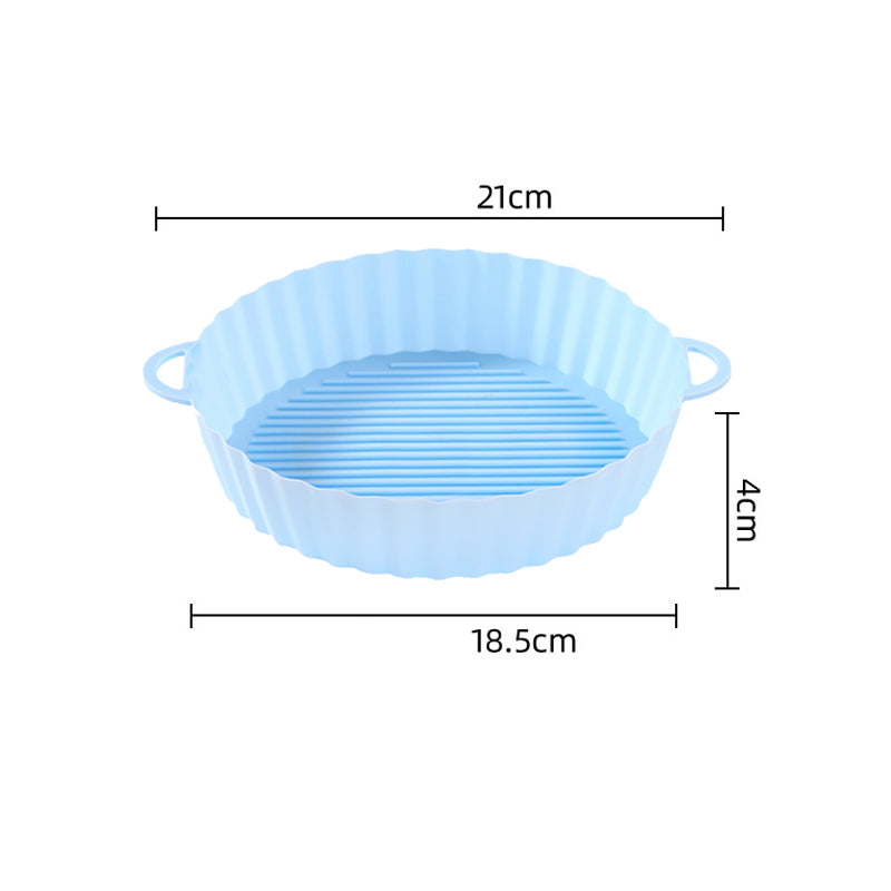 Reusable Air Fryer Silicone Liner - Blue (21.6cm)