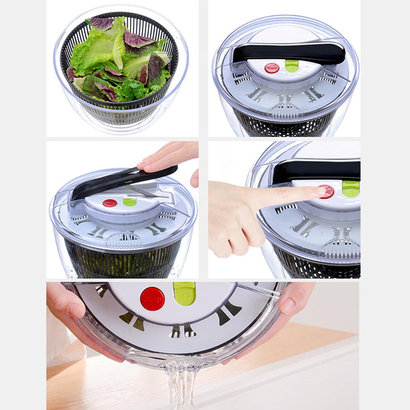 Manual Button Salad Spinner