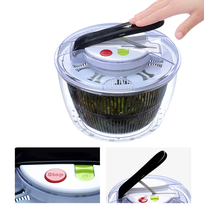 Manual Button Salad Spinner