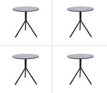 Load image into Gallery viewer, Fraser Country Contemporary Modern Round Table with Metal Legs - Black