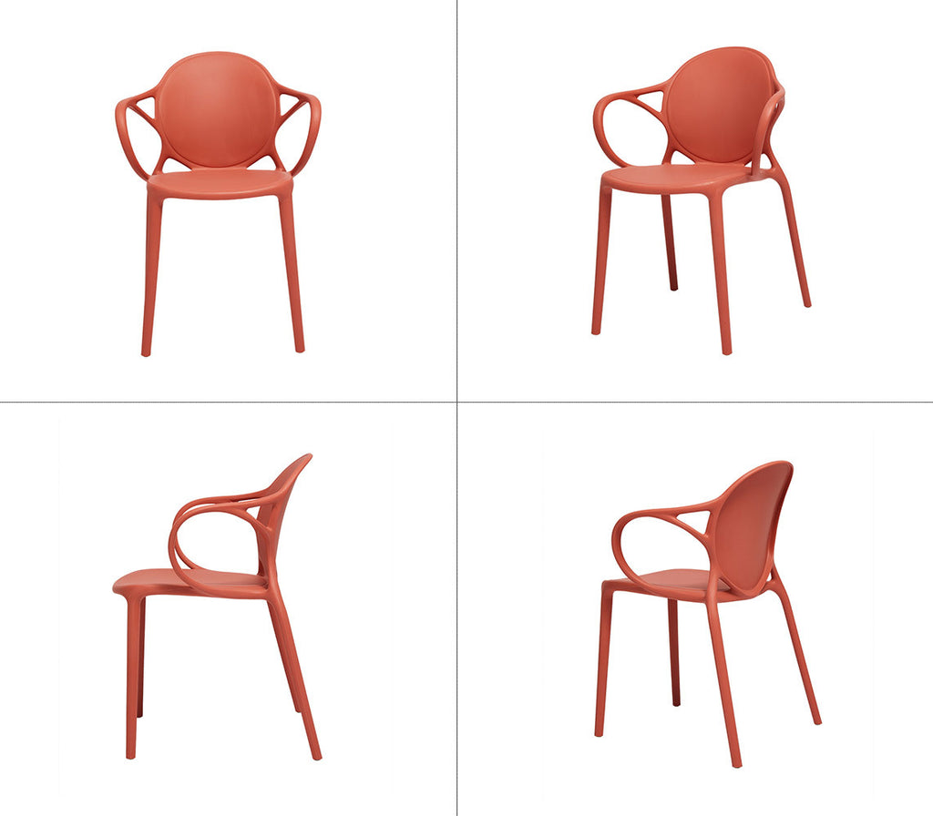 Fraser Country Contemporary Modern Dining Chair (Set of 4) - Red