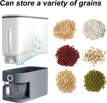 Load image into Gallery viewer, 12Kg Rice Dispenser and Storage Container - Grey