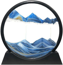 Load image into Gallery viewer, Moving Sand Art Picture 10&quot; Round Glass 3D Deep Sea