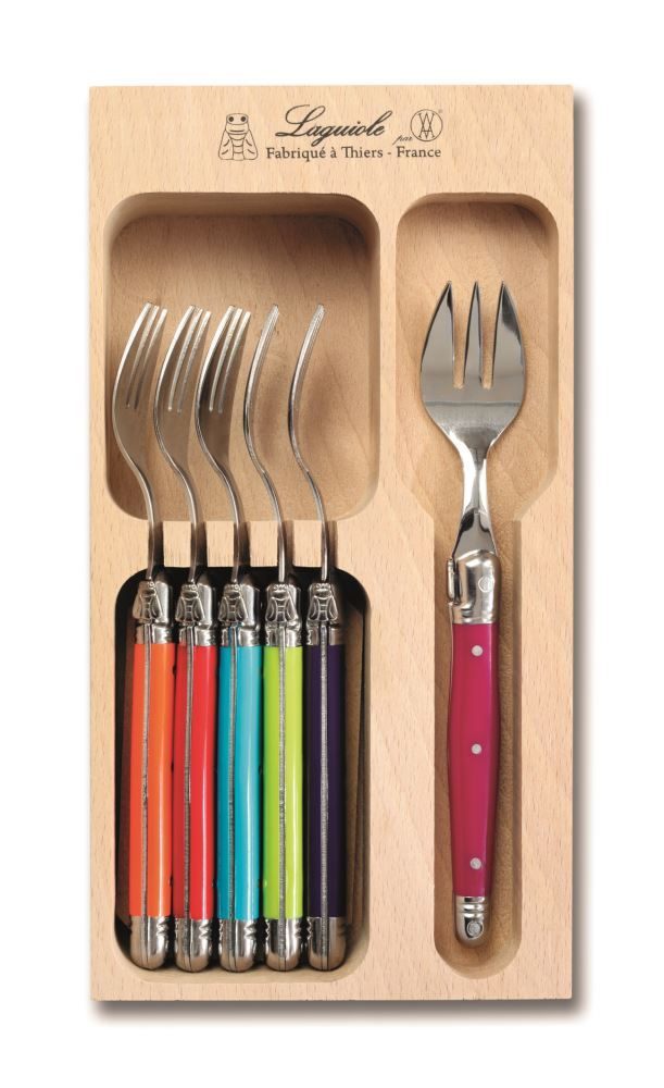 Andre Verdier: Laguiole Debutant Cake Forks - Multi