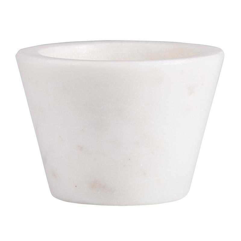 Santa Barbara: Marble Pinch Pot - White - Santa Barbara Design Studio