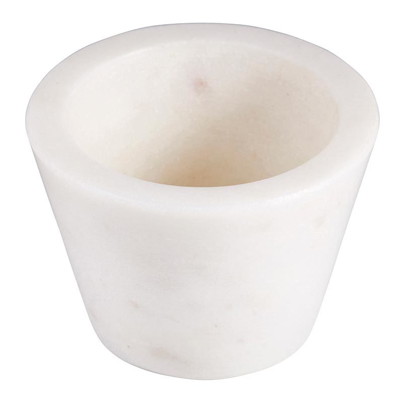 Santa Barbara: Marble Pinch Pot - White - Santa Barbara Design Studio