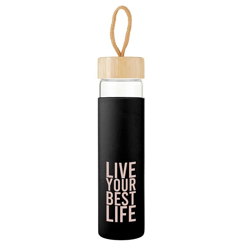 Santa Barbara: Glass Bottle - Live Your Best - Santa Barbara Design Studio