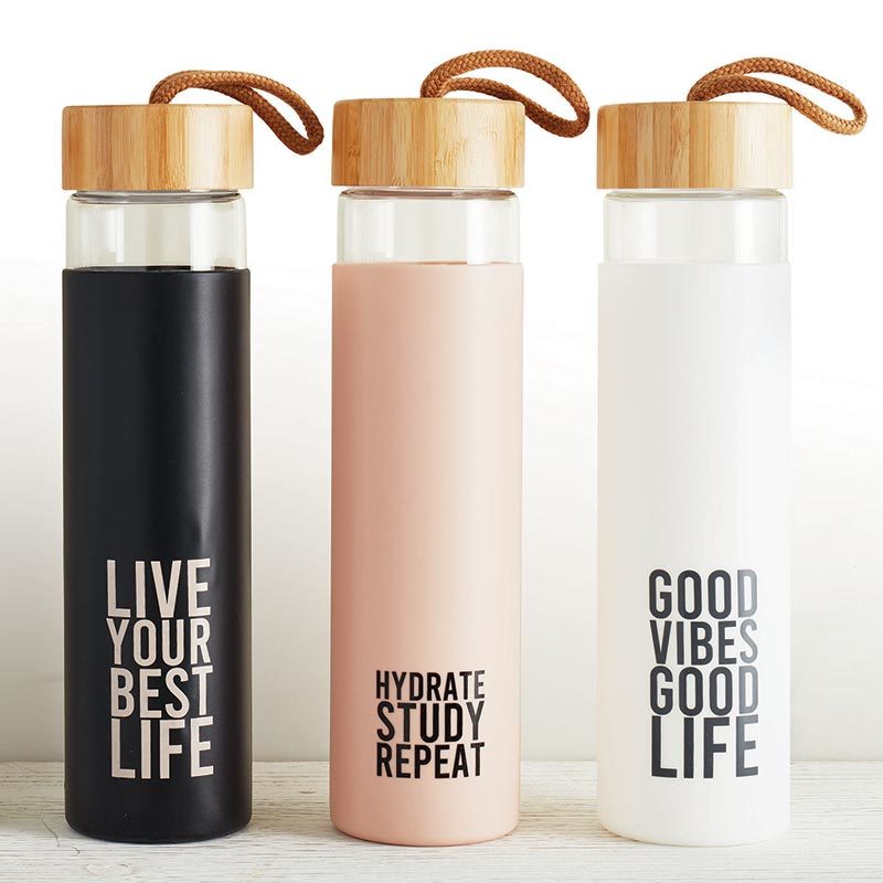 Santa Barbara: Glass Bottle - Live Your Best - Santa Barbara Design Studio