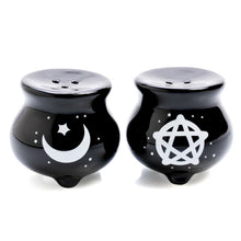 Load image into Gallery viewer, Flavour Mates: Witches’ Brew Cauldron - Salt &amp; Pepper Set