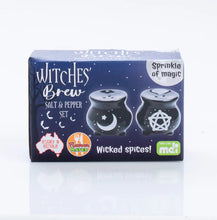 Load image into Gallery viewer, Flavour Mates: Witches’ Brew Cauldron - Salt &amp; Pepper Set