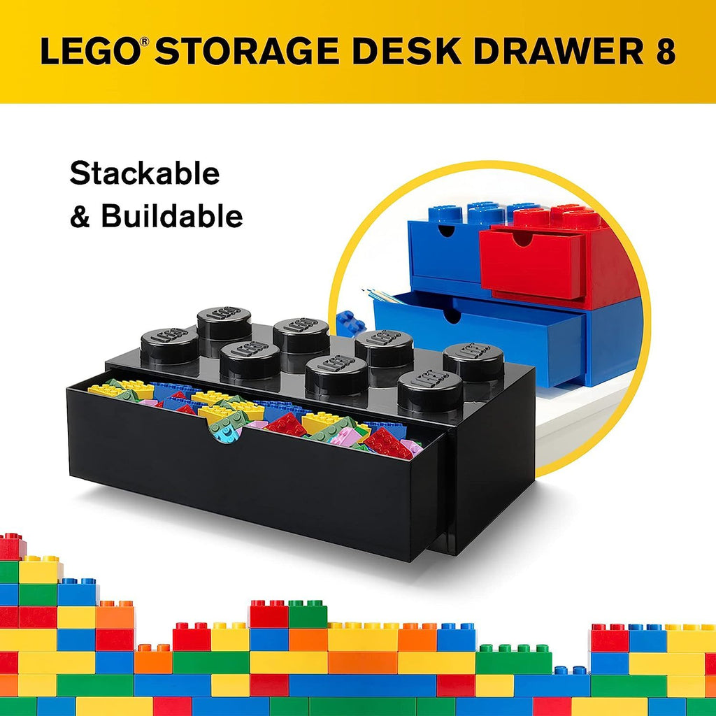 LEGO: Desk Drawer 8 Knob - Black