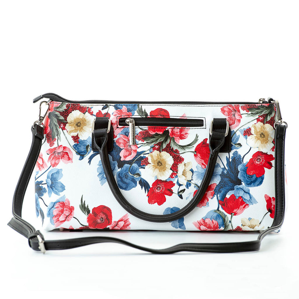 Poppy Cooler Clutch bag - Red Floral