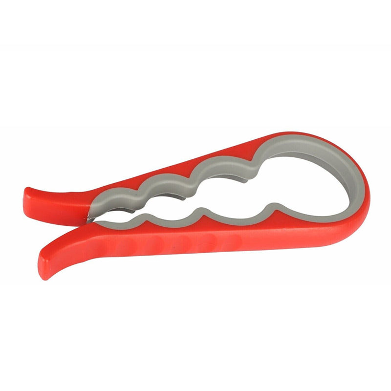 4-in-1 Non-Slip and Labor-Saving Lid Opener - Red