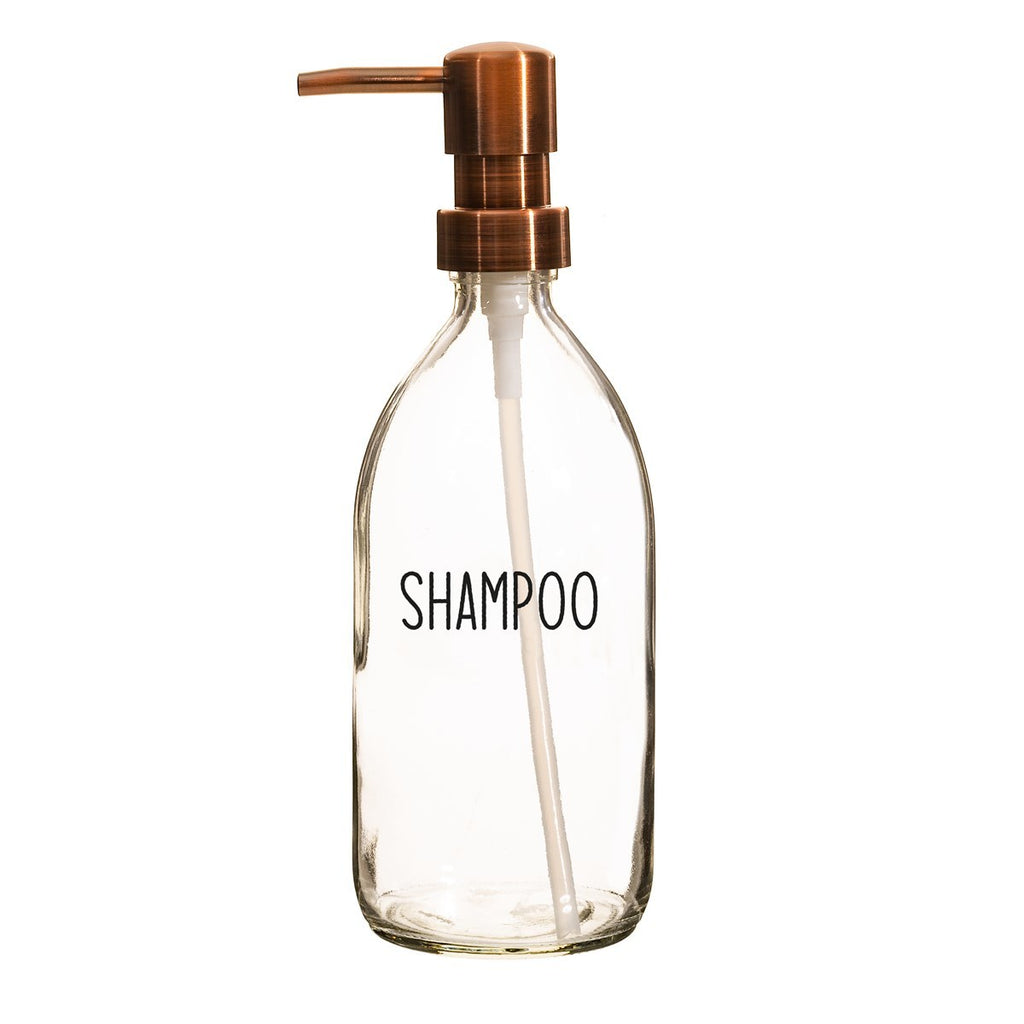 Sass & Belle: Shampoo Refillable Glass Bottle With Pump