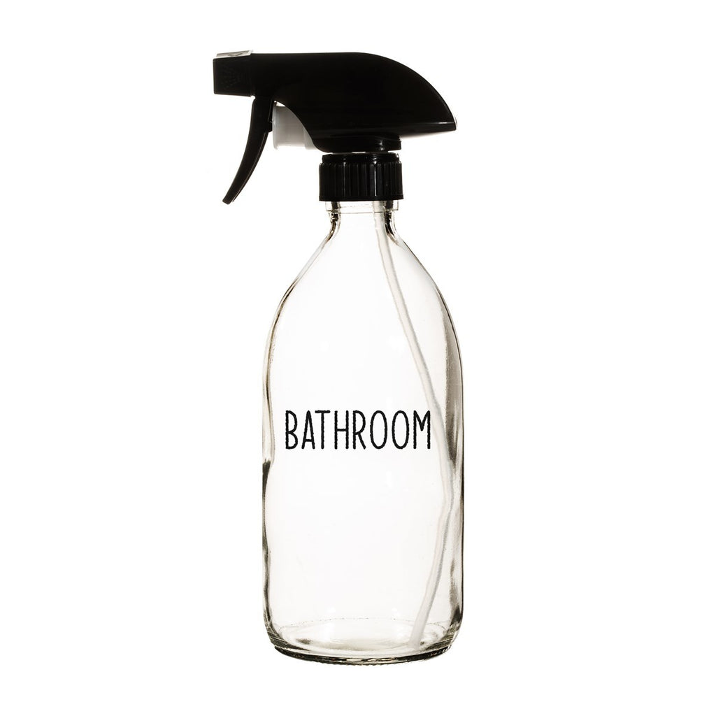 Sass & Belle: Bathroom Refillable Glass Bottle With Spray