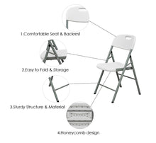 Load image into Gallery viewer, Plastic HDPE Outdoor Folding Chair - Set of 4