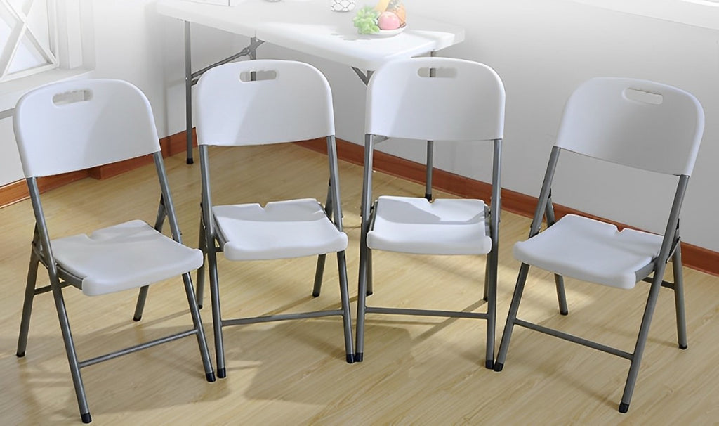 Plastic HDPE Outdoor Folding Chair - Set of 4