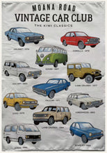 Load image into Gallery viewer, Moana Road: NZ Vintage Car Club Tea Towel