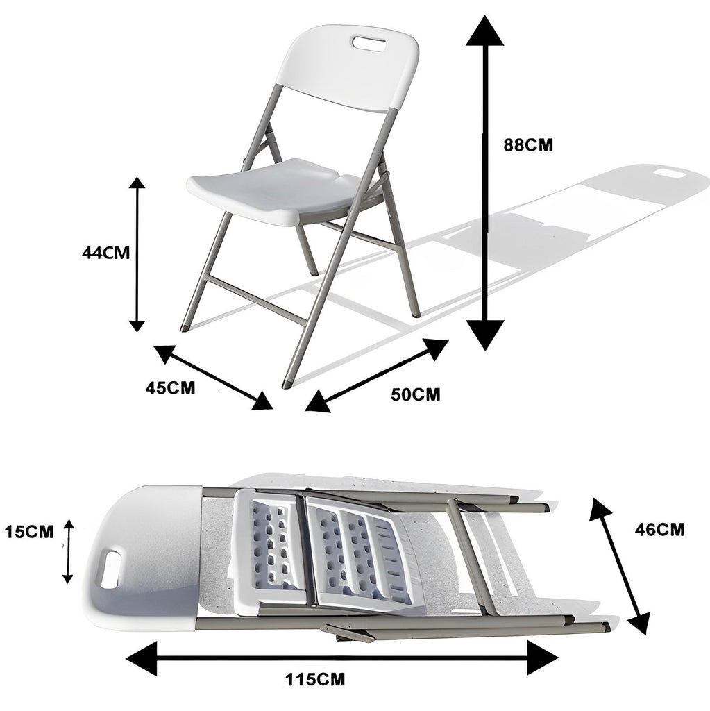 Plastic HDPE Outdoor Folding Chair - Set of 4