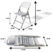 Load image into Gallery viewer, Plastic HDPE Outdoor Folding Chair - Set of 4