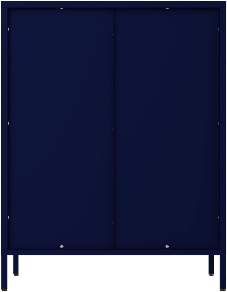 Fraser Country: Milan Metal Storage Cabinet 2 Swing Doors - Navy Blue