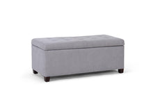 Load image into Gallery viewer, Shangri-La Storage Ottoman (Ash Grey)