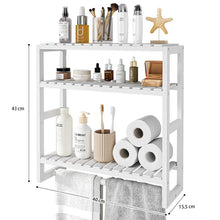 Load image into Gallery viewer, STORFEX 3-Tier Adjustable Bathroom Floating Organizer - White