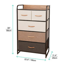 Load image into Gallery viewer, Ovela 5 Drawer Storage Chest - Multi Color