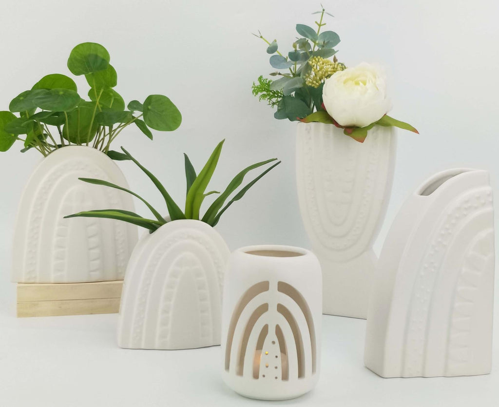 Urban Products: Addie Rainbow Tealight Holder - White (11cm)