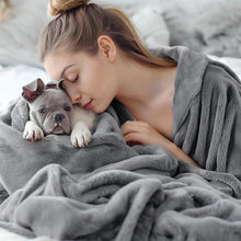 Load image into Gallery viewer, COMFEYA 180x200cm Ultra-Soft Fleece Blanket - Dark Grey