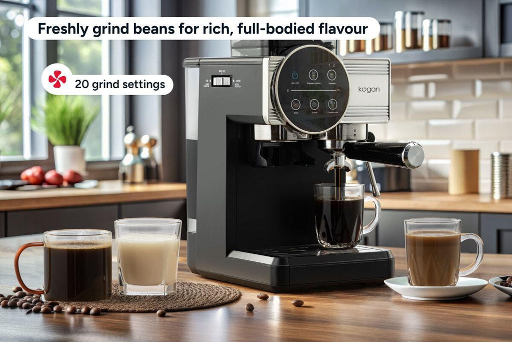 Kogan Espresso Touch Coffee Machine with Grinder