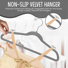 Load image into Gallery viewer, STORFEX 50-Pack Velvet Hangers - Gray