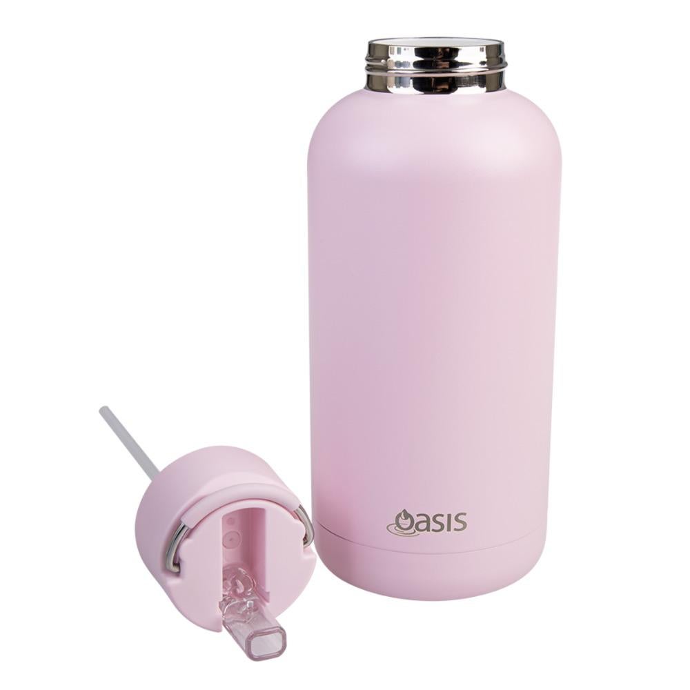 Oasis: Stainless Steel Ceramic MODA Triple Wall Insulated Drink Bottle - Pink Lemonade (1.5L)