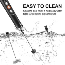 Load image into Gallery viewer, Handheld Electric Milk Frother - Black