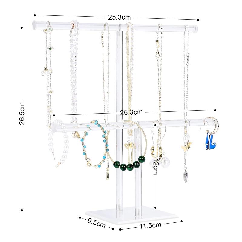 STORFEX 2-Tier Jewelry Display Stand