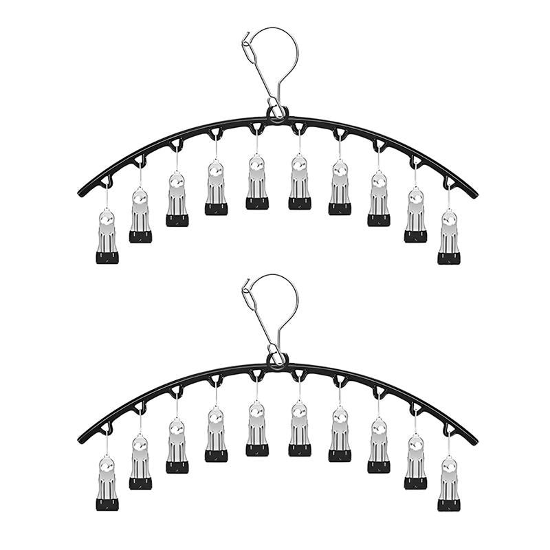 STORFEX 10-Clips Legging Closet Organizer - Black