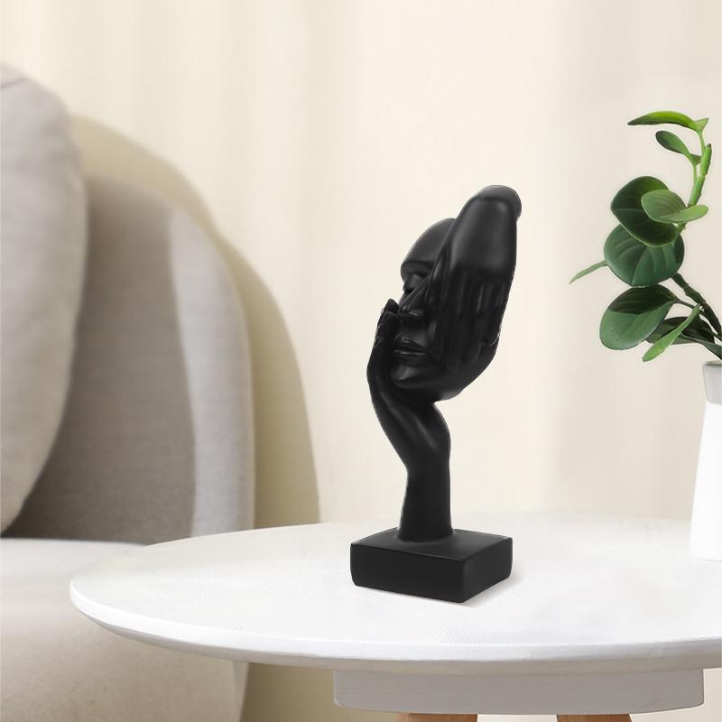 3 Pcs Thinking Resin Display - Black