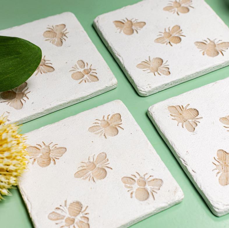 Sass & Belle: Bee Imprint Coaster Set