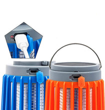 Load image into Gallery viewer, Solar Powered LED - Portable Camping Lantern &amp; Pest Killer (Orange)